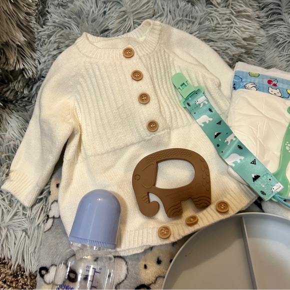 Reborn Baby Boy Doll Cloth Body Full Silicone Vinyl Limbs & Accessories (NEW) - Picture 10 of 12